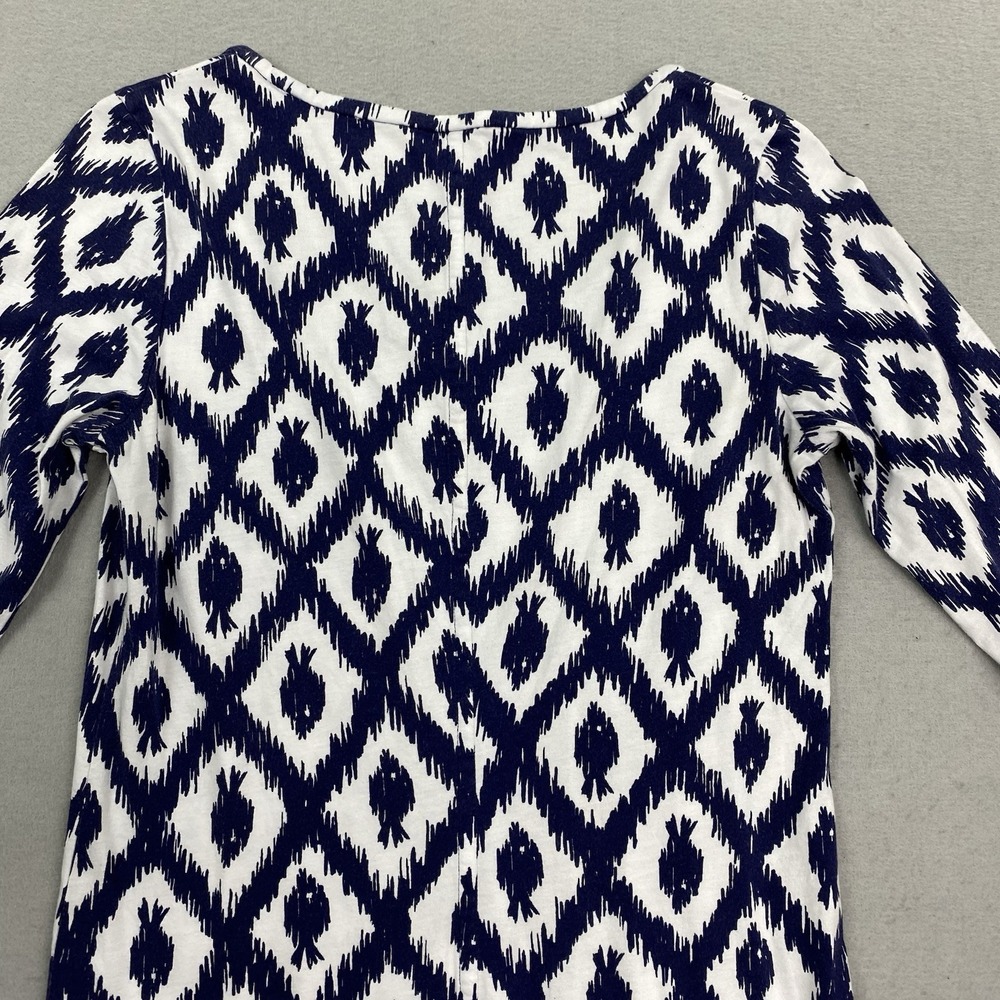 Lilly Pulitzer Beacon Dress Womens Small Blue 3/4 Sleeve Tropical Resort Preppy - Picture 6 of 12